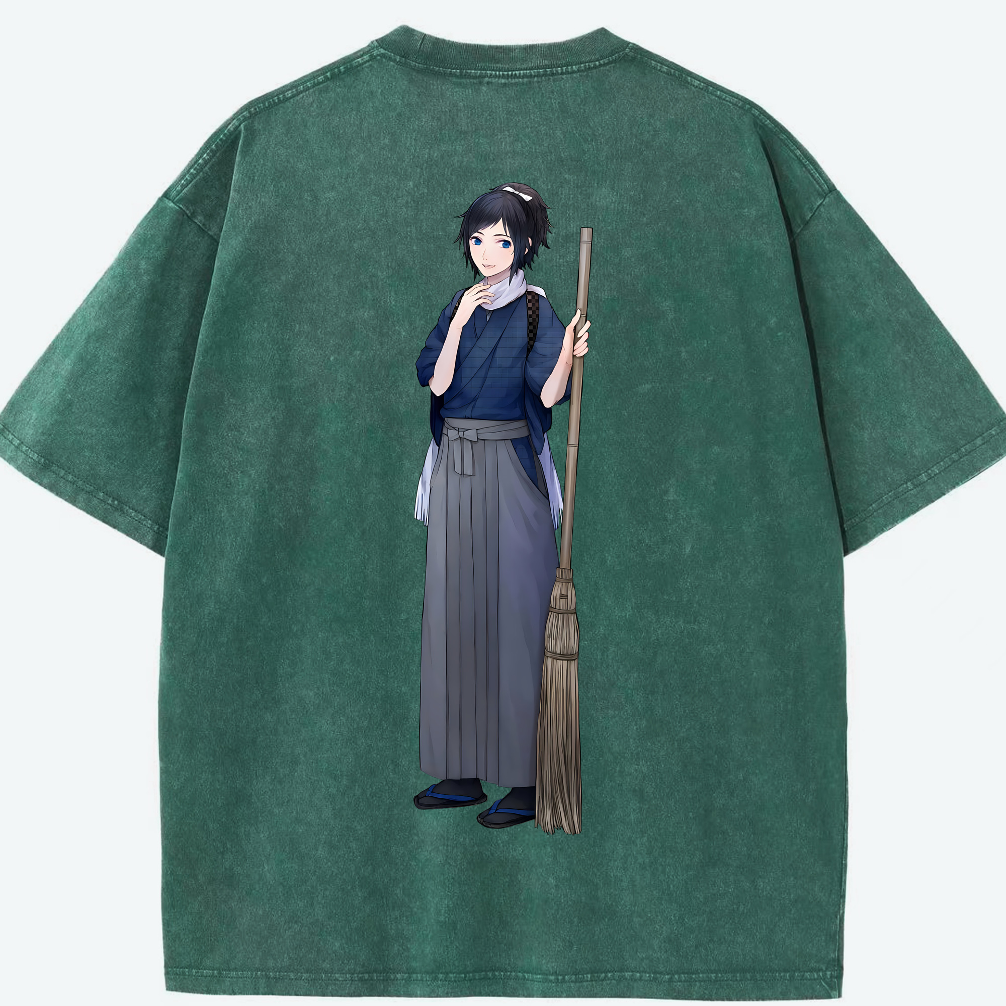 （画像用） 刀剣乱舞 Touken Ranbu 綿100% ヴィンテージ風 半袖Tシャツ（背面プリント）